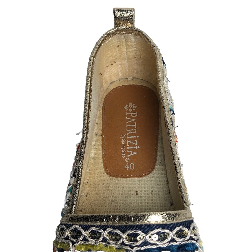 Patrizia by Spring Step Espadrille Embroidered Floral Slip On Loafer Shoes - Picture 15 of 16